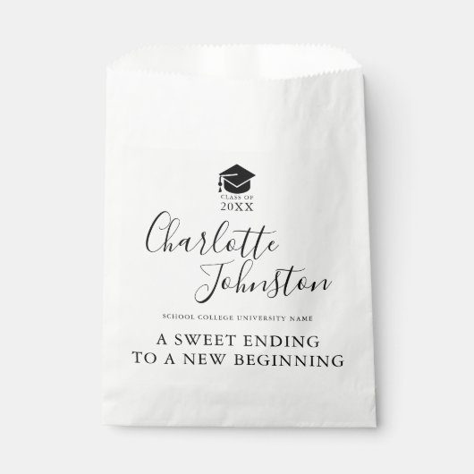 スウィートエンディング新卒期卒業パーティー フェイバーバッグ (正面)