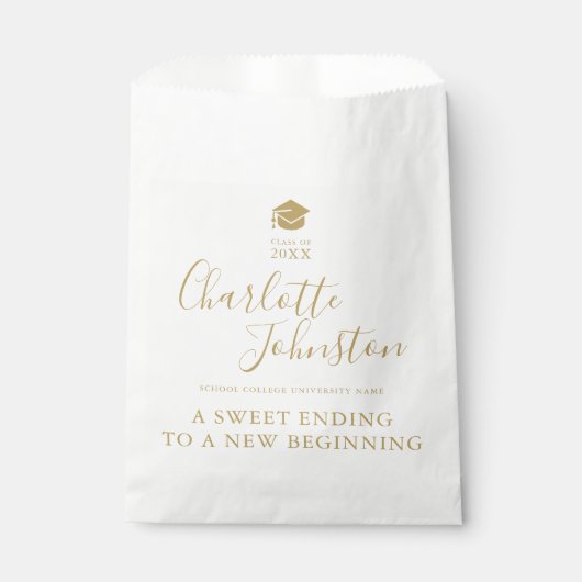 スウィートエンディング新金ゴールド卒業パーティー フェイバーバッグ (正面)