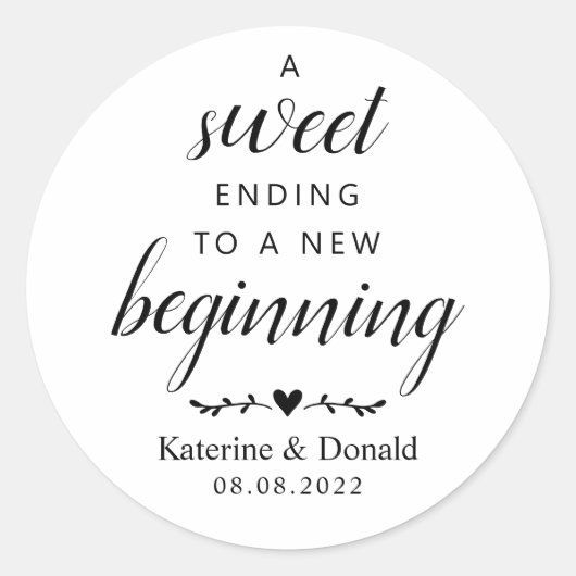 スウィートエンド新しいスタートクラシックラウンドSti ラウンドシール (正面)