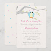 スウィートオウルバースデー 招待状 (正面/裏面)