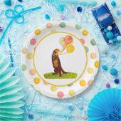 スウィートオッターカラフルバルーン紙プレート ペーパープレート (パーティー)