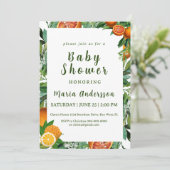 スウィートオレンジのベイビーシャワー 招待状 (スタンド正面)