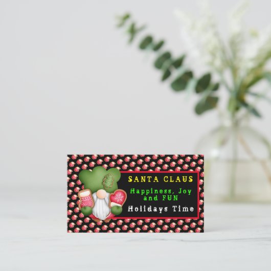 スウィートカスタマイズ格言カラーと文字 名刺 (スタンド正面)