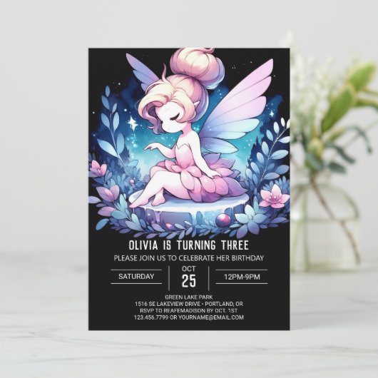 スウィートカスタム誕生日 招待状 (スタンド正面)