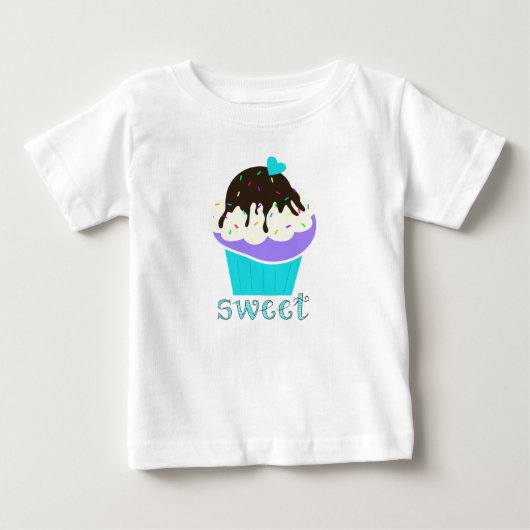 スウィートカップケーキ ベビーTシャツ (正面)