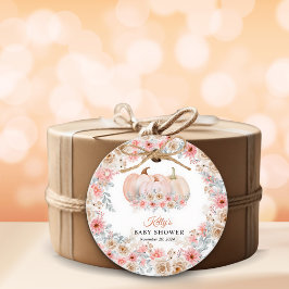 スウィートカボチャフローラベビーシャワー フェイバータグ