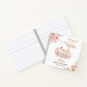 スウィートカボチャフローラ赤ちゃんシャワー推測ブック ノートブック (内部)