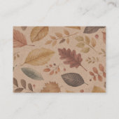 スウィートカボチャ秋ベビーシャワーブックベビー エンクロージャーカード (裏面)