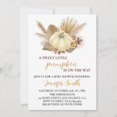 スウィートカボチャ秋ベビーシャワー招待状 招待状 (正面)