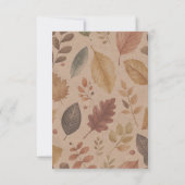 スウィートカボチャ秋ベビーシャワー サンキューカード (裏面)