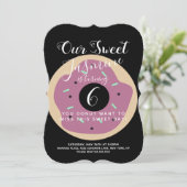 スウィートカボンプキンスプリンクルドーナツ誕生日 招待状 (スタンド正面)