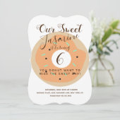 スウィートカボンプキンスプリンクルドーナツ誕生日 招待状 (スタンド正面)