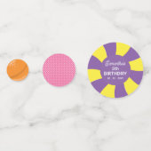 スウィートカラフルおもしろいキャンディテーマバースデーパーティー コンフェッティ (正面)