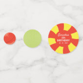 スウィートカラフルおもしろいキャンディテーマバースデーパーティー コンフェッティ (裏面)