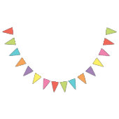スウィートカラフルおもしろいキャンディテーマバースデーパーティー バンティングフラッグ (全)