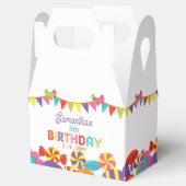 スウィートカラフルおもしろいキャンディテーマバースデーパーティー フェイバーボックス (オープン)