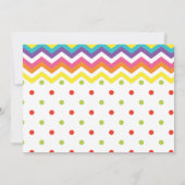 スウィートカラフルおもしろいキャンディテーマ誕生日 サンキューカード (裏面)