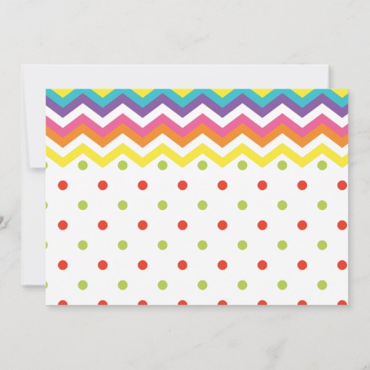 スウィートカラフルおもしろいキャンディテーマ誕生日 サンキューカード (裏面)