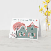 スウィートカワイートハウスマママママママザーズカスタムデイ カード (黄色い花)