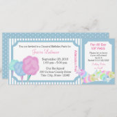 スウィートカーニバルバースデーチケット 招待状 (正面/裏面)