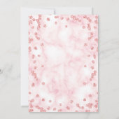 スウィートガーリー16th大理石グリッターバラ金ゴールドフローラ 招待状 (裏面)