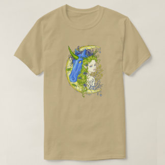 スウィートガールとユニコーンスケッチ Tシャツ