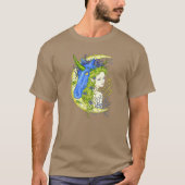 スウィートガールとユニコーンスケッチ Tシャツ (正面)