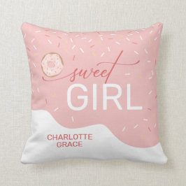 スウィートガールピンクつや消しスピンクガールズ クッション