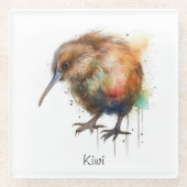 スウィートキウイカスタム ガラスコースター (正面)