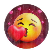 スウィートキスハート絵文字 カッティングボード (正面)