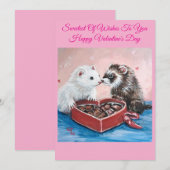 スウィートキッセスフェレットバレンタイン シーズンカード (正面/裏面)