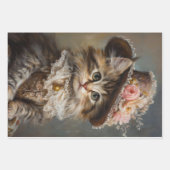 スウィートキットンヴィンテージドレスデクページ紙 ラッピングペーパーシート (正面2)