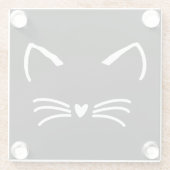 スウィートキャットキットン顔 ガラスコースター (裏面)