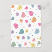 スウィートキャンディおむつラッフル招待状インサート エンクロージャーカード (裏面)