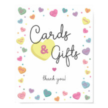 スウィートキャンディカードとギフトサイン