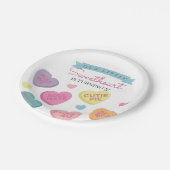 スウィートキャンディハートバースデーパーティードコール ペーパープレート (アングル)