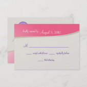 スウィートキャンディバルミツワーRSVP 出欠カード (正面/裏面)