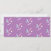 スウィートキャンディビュッフェ誕生日チケットパーティー 招待状 (裏面)