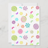 スウィートキャンディベビーシャワー招待状 招待状 (裏面)