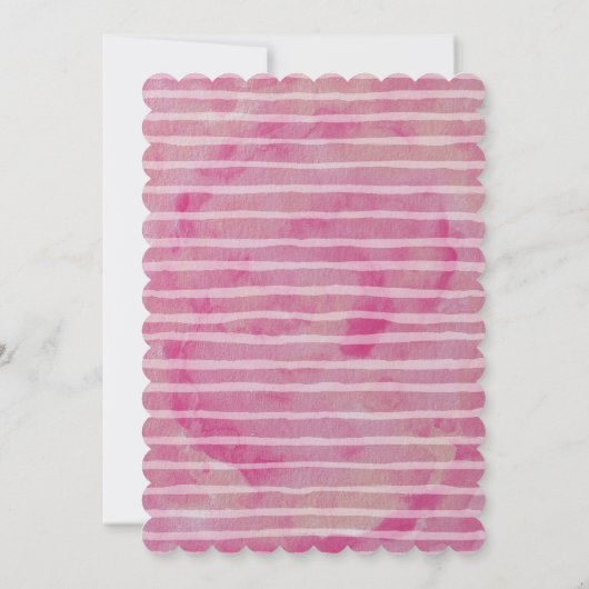 スウィートキャンディランドファースト誕生日 招待状 (裏面)