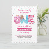 スウィートキャンディランドファースト誕生日 招待状 (スタンド正面)