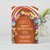 スウィートキャンディワンダーランドシックス誕生日 招待状 (スタンド正面)