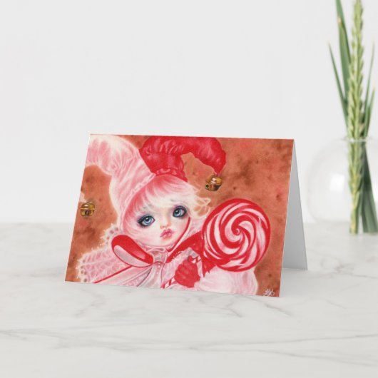 スウィートキャンディーコートジェスター棒つきキャンデーガールカード シーズンカード (正面)