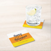 スウィートキャンディーコーンハッピーハローウィン スクエアペーパーコースター (インサイチュ)