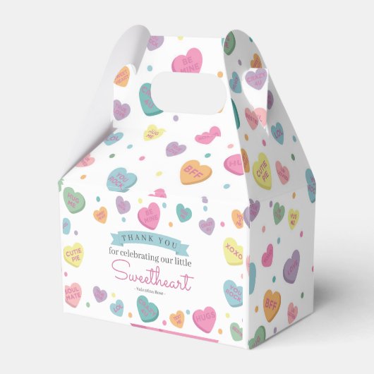 スウィートキャンディ誕生日またはベビーシャワーお気に入りボックス フェイバーボックス (裏面サイド)
