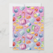 スウィートキャンディ誕生日ガール 招待状 (裏面)