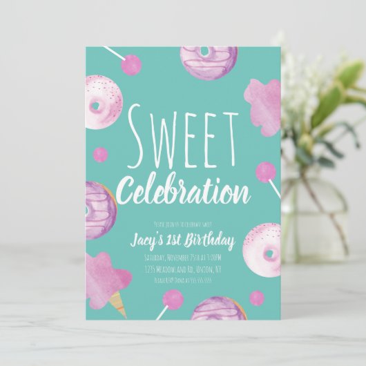 スウィートキャンディ誕生日ドーナッツピンクガールズパーティー (スタンド正面)