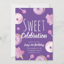 スウィートキャンディ誕生日ドーナッツピンクガールズパーティー