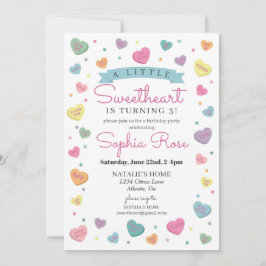 スウィートキャンディ2月の誕生日パーティーfor Girl 招待状