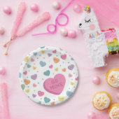 スウィートキャンディ2月パーティー ペーパープレート (パーティー)